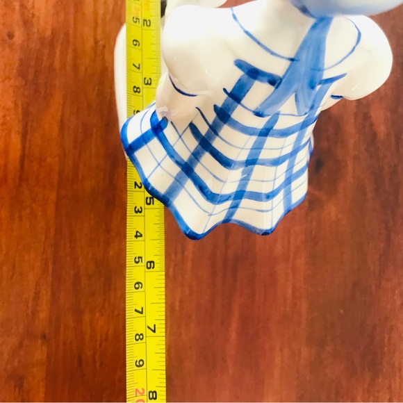 Vintage Porcelain Girl and Schnauzer/Airedale Dog Figurine, Made in Japan - Picture 8 of 10